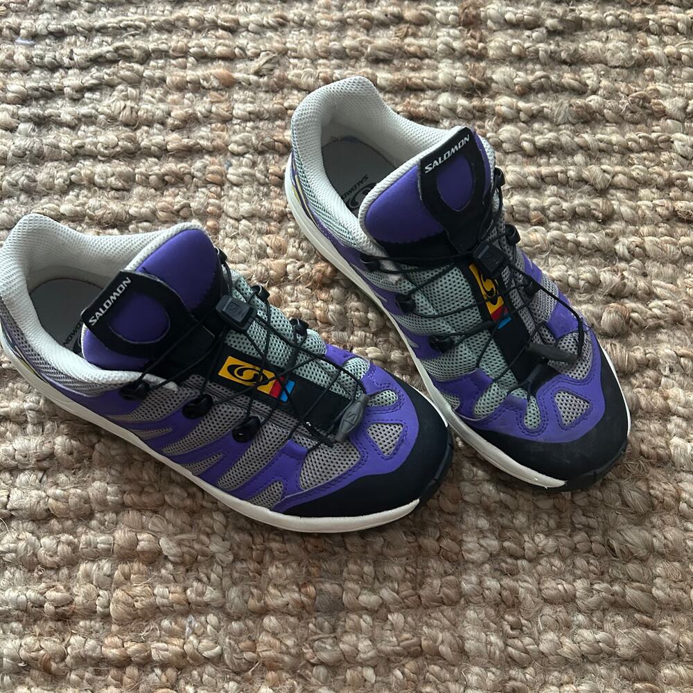 Salomon XA Pro Trail Running Hiking Shoes Purple Gray Women’s 10 / Men’s 8.5